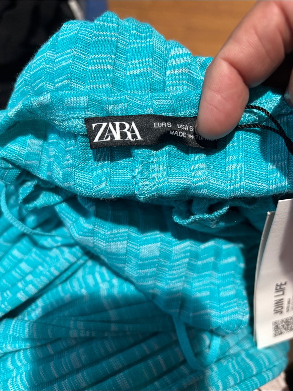 Zara Teal Halter Knit Jumpsuit - Picture 5 of 5
